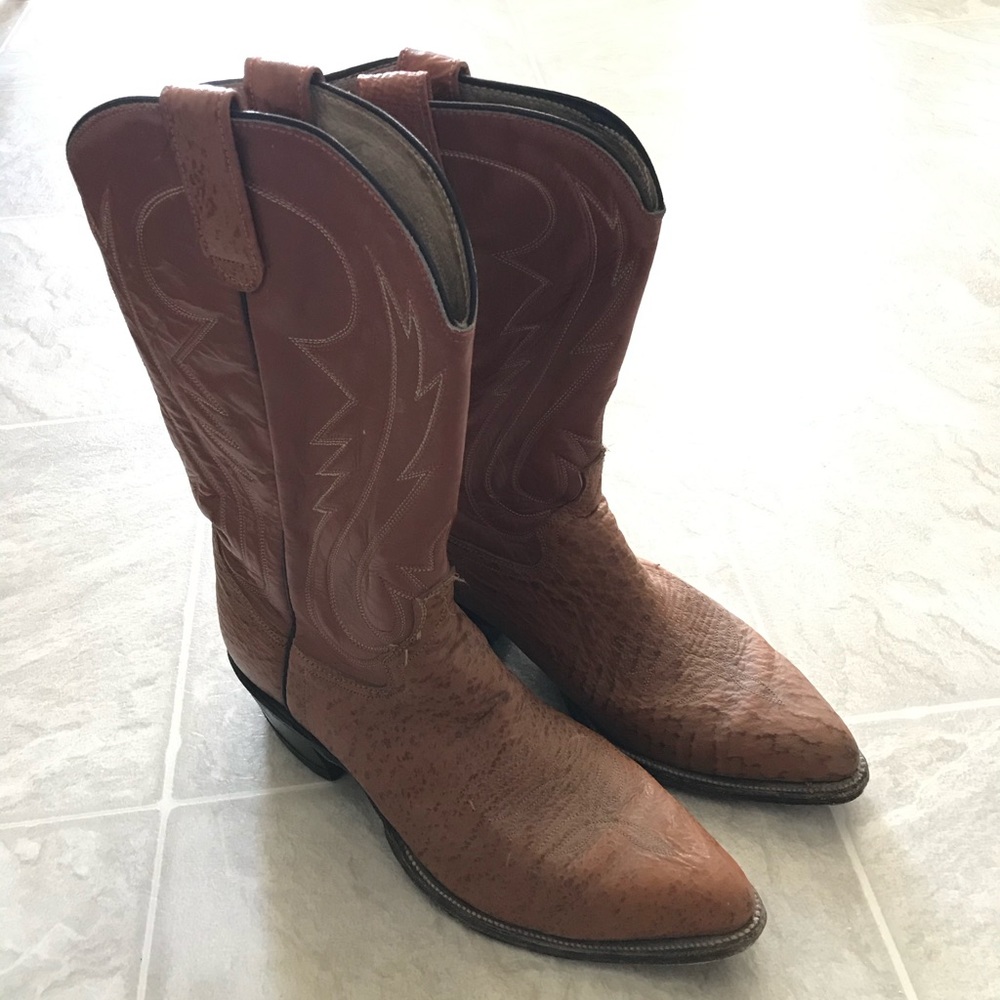 Ostrich Skin Boots